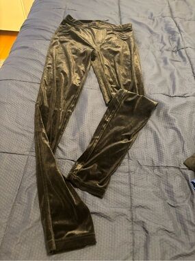 Sanctuary Black Velvet Leggings with Subtle Sheen size S worn twice